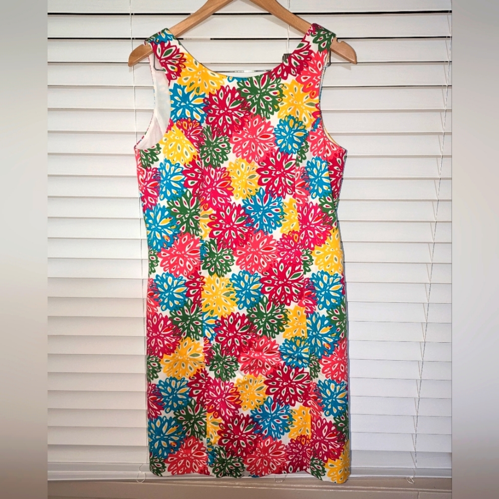 Cappagalla floral sleeveless lined sundress size 8